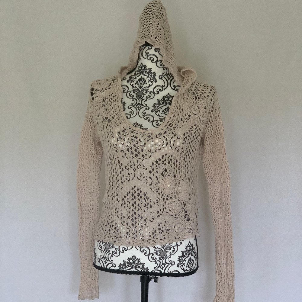 Vintage Limited Too Crochet Knit Pullover